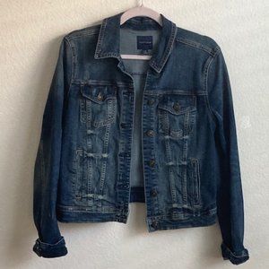 Women's Basic Button Down Long Sleeve Stretchy Jean Trucker Denim Jacket